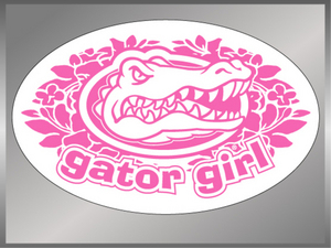 Gator Girl in Pink