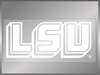 LSU Block Logo (White)